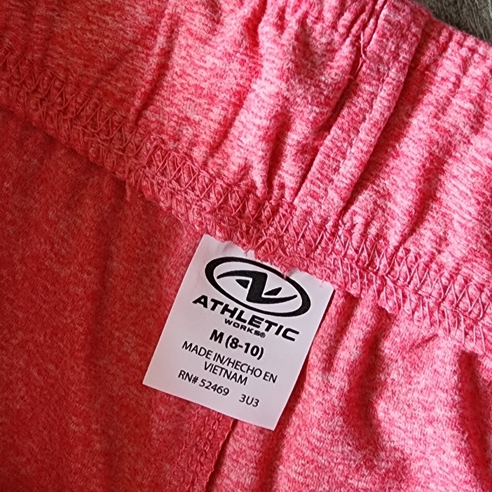Women's Athletic Shorts Set - Gray and Pink - Picture 7 of 7